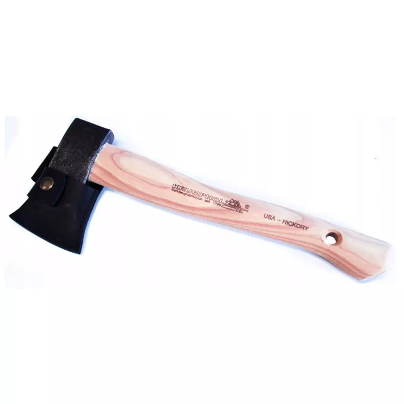 Sekera ručně kovaná s koženým pouzdrem