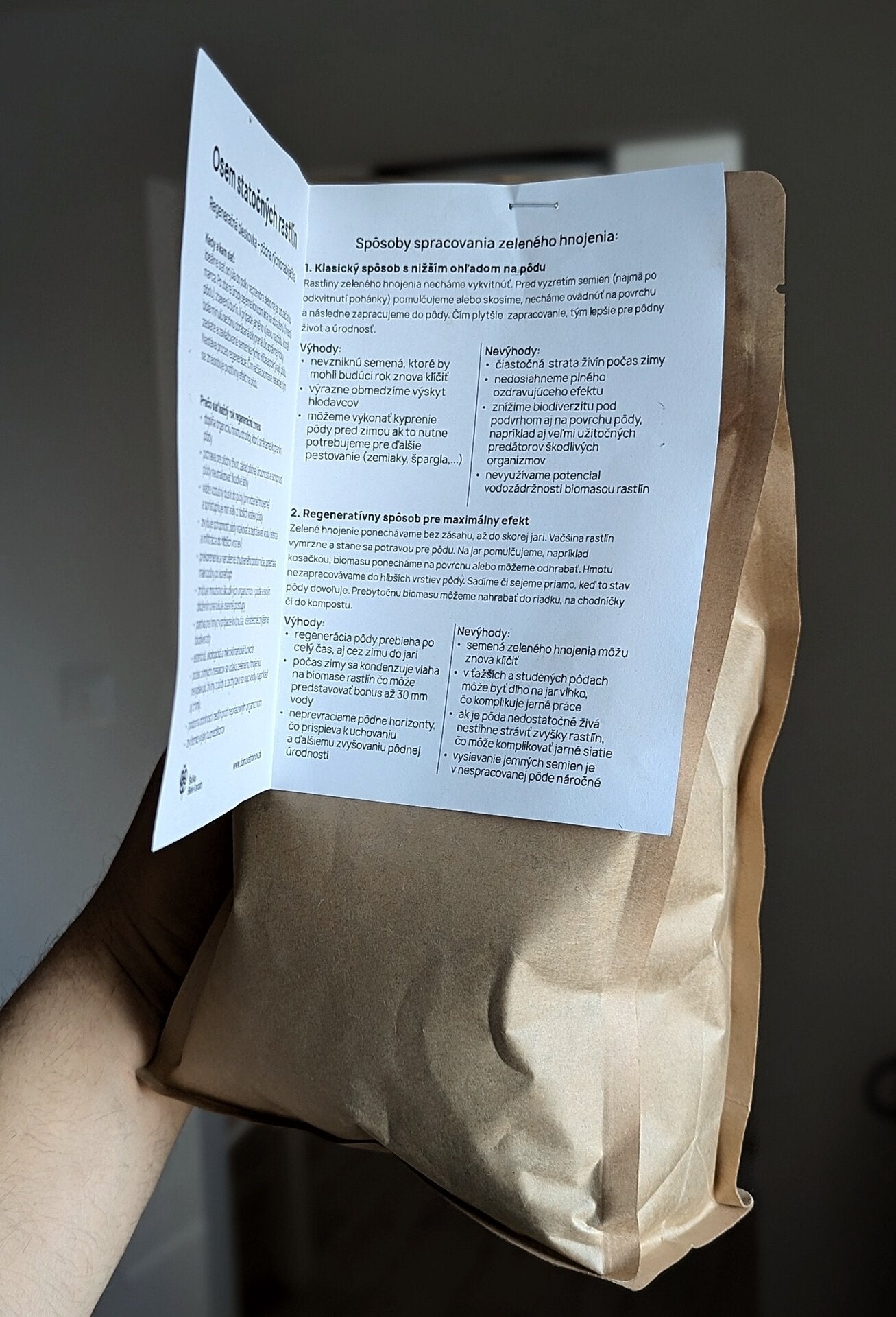 zelené hnojenie Osem statočných 1 kg biodiverzita  OMKVZELHNOJ