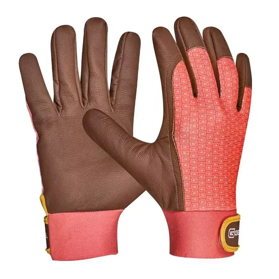 Záhradnícke rukavice Lonicera veľkosť 7 ONRUKLON7-2 z mäkkej kozej kože a priedušného spandexového materiálu vyrobeného z recyklovaných PET fliaš